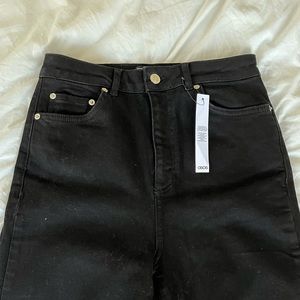 New! ASOS black frame split hem Jeans (27x34)